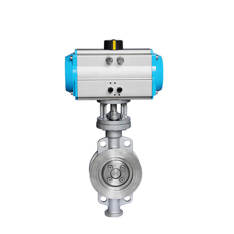 HK59-D-G Pneumatic Hard Seated Butterfly Valve
